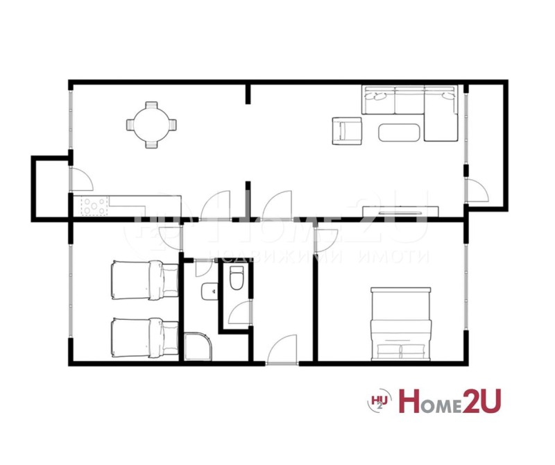 Satılık  2 yatak odası Plovdiv , Kyuçuk Parij , 92 metrekare | 64168561 - görüntü [5]