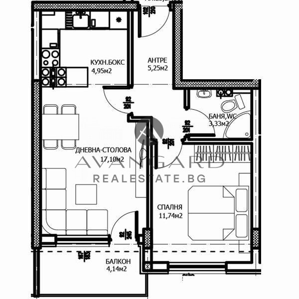 En venta  1 dormitorio Plovdiv , Trakiya , 69 metros cuadrados | 38717330 - imagen [3]