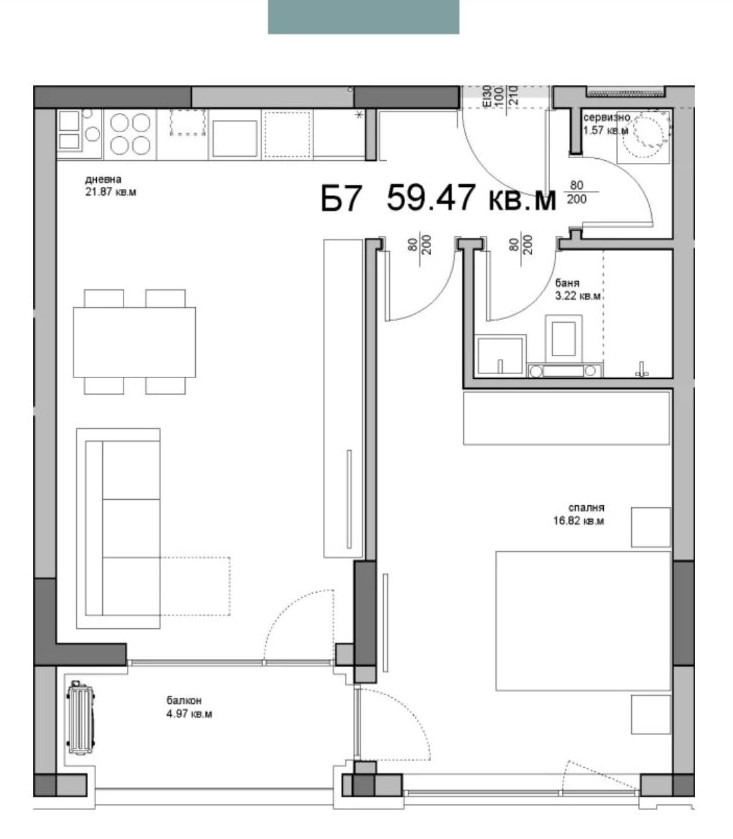 Eladó  1 hálószoba Varna , Asparuhovo , 78 négyzetméter | 58703010 - kép [6]