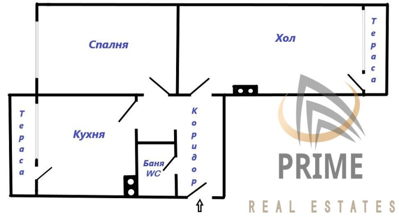 De vânzare  1 dormitor Burgas , Slaveicov , 60 mp | 60773314 - imagine [9]
