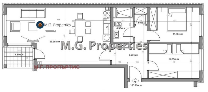 Te koop  2 slaapkamers Varna , Vinitsa , 109 m² | 33294221 - afbeelding [2]