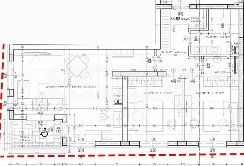 Προς πώληση  2 υπνοδωμάτια Βαρνα , Ηζγρεβ , 99 τ.μ | 89686156 - εικόνα [4]
