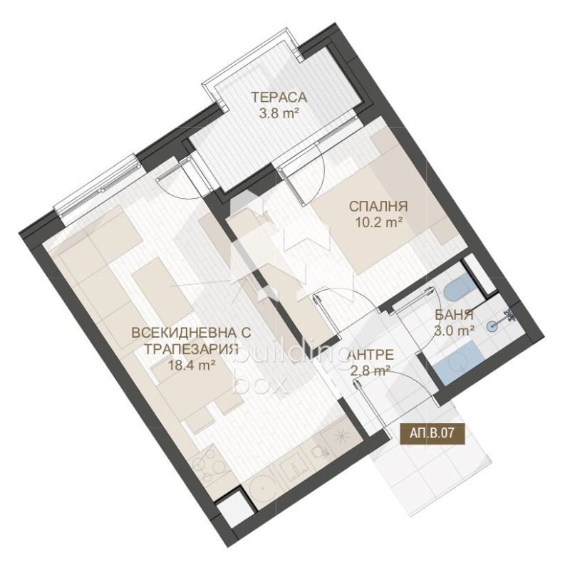 Продава 2-СТАЕН, гр. Пловдив, Център, снимка 2 - Апартаменти - 53430754