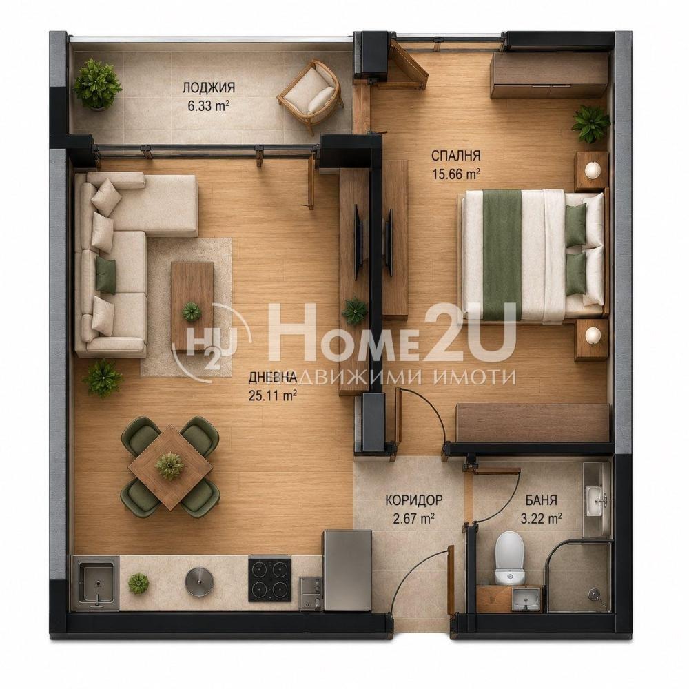 Продава 2-СТАЕН, гр. София, Бъкстон, снимка 3 - Апартаменти - 54968682