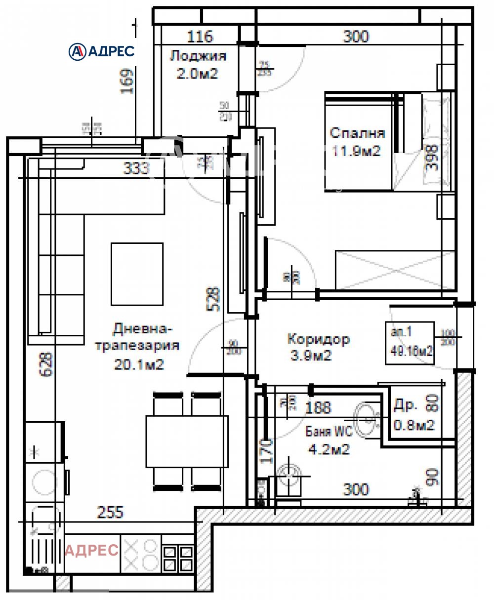 Продава 2-СТАЕН, гр. Варна, Завод Дружба, снимка 4 - Апартаменти - 55654700