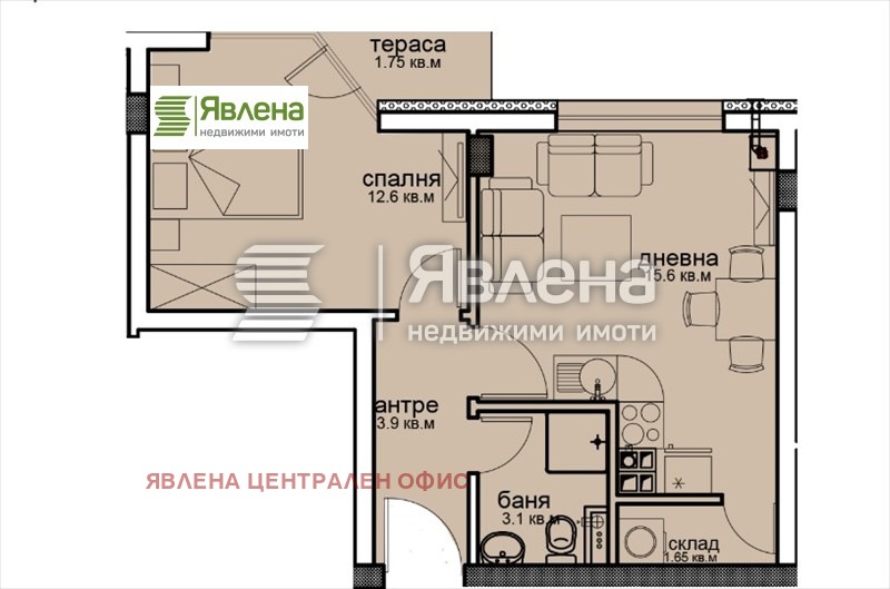 À vendre  1 chambre Sofia , Vitocha , 57 m² | 26322115 - image [3]