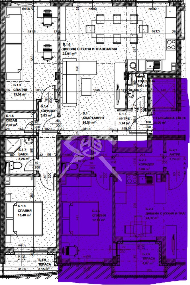 Продава 3-СТАЕН, гр. София, Кръстова вада, снимка 4 - Aпартаменти - 46242467