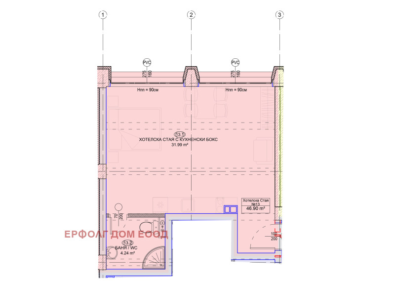 For Sale  Studio Ruse , Zdravets Iztok , 59 sq.m | 91976880