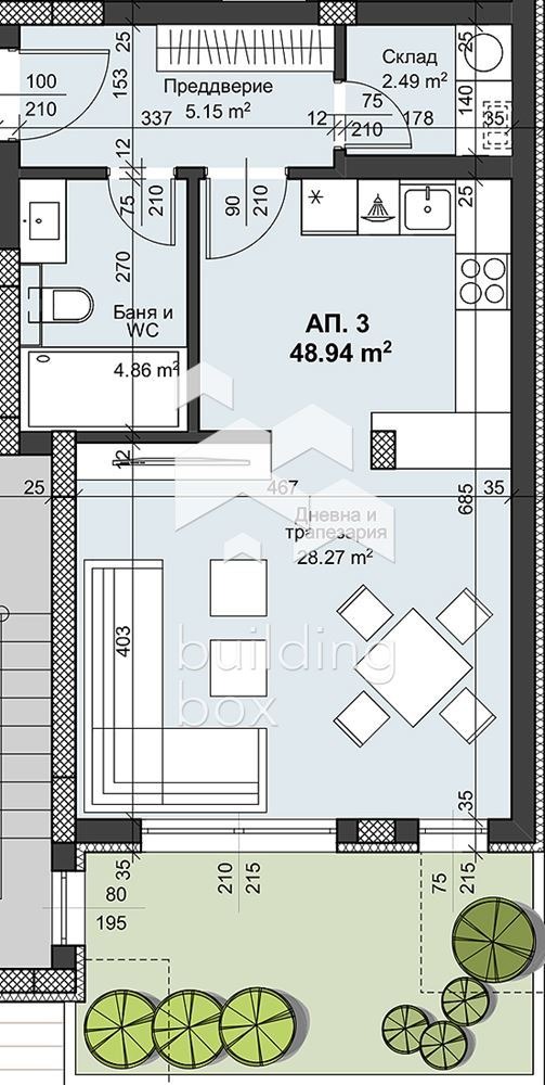Продава 1-СТАЕН, гр. Пловдив, Христо Смирненски, снимка 8 - Апартаменти - 53779311
