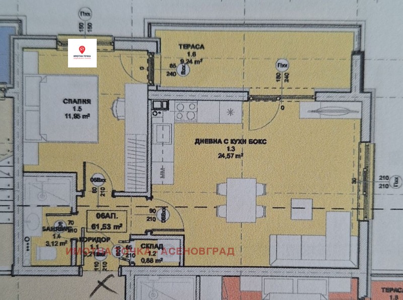 Na sprzedaż  1 sypialnia region Płowdiw , Asenowgrad , 73 mkw | 49777252