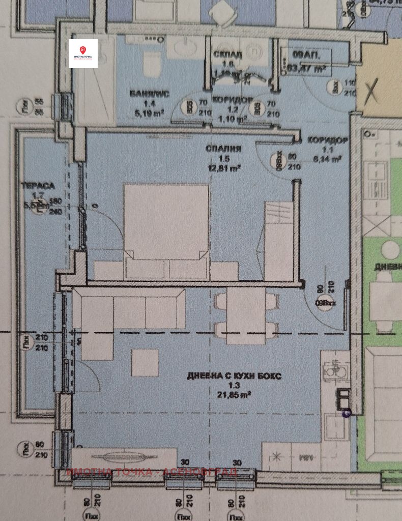 Na sprzedaż  1 sypialnia region Płowdiw , Asenowgrad , 73 mkw | 49777252 - obraz [2]