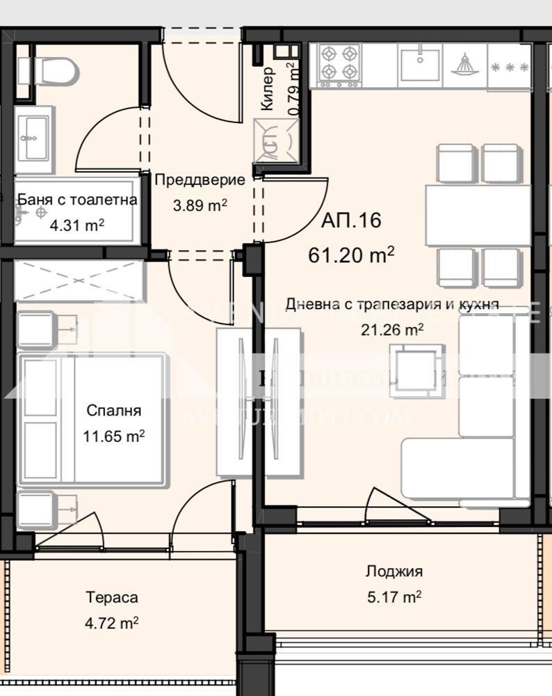 Till salu  1 sovrum Plovdiv , Ostromila , 68 kvm | 92777746 - bild [2]