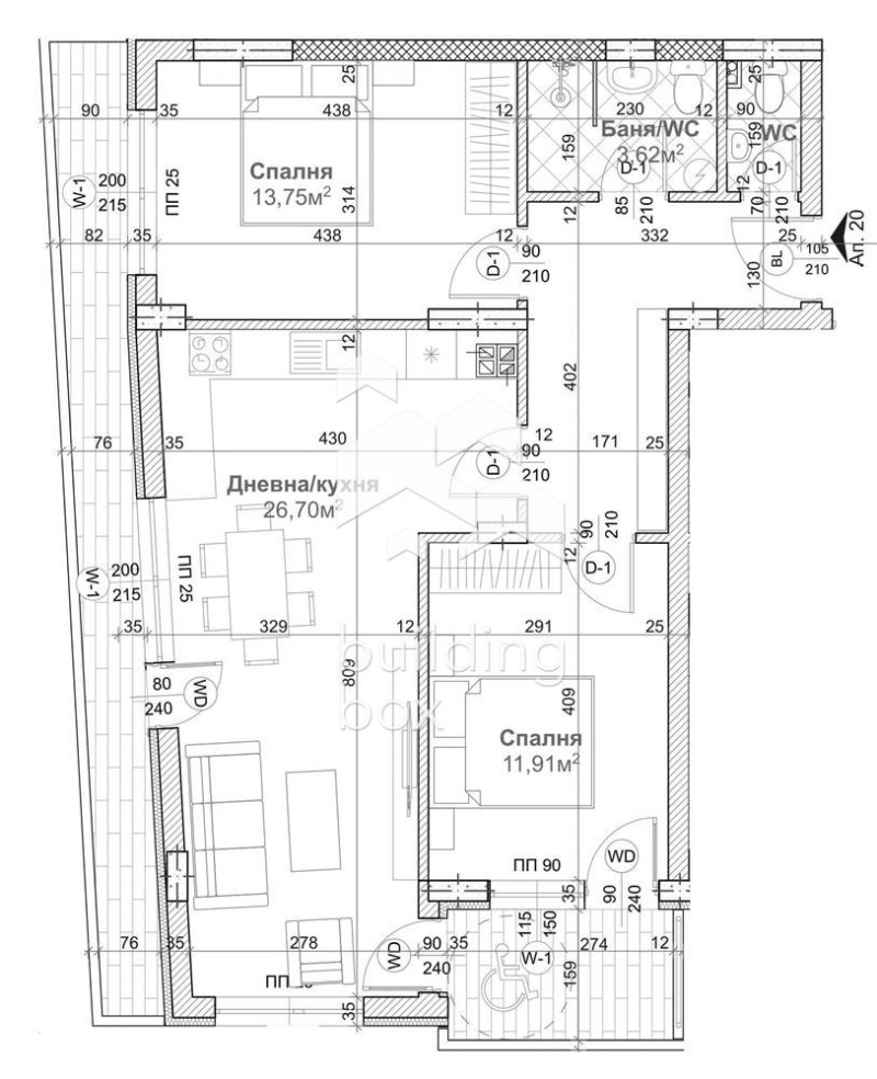 Продава 3-СТАЕН, гр. Варна, м-т Сотира, снимка 2 - Aпартаменти - 46976285