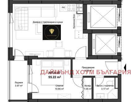 À venda  1 quarto Plovdiv , Kiutchuk Parij , 65 m² | 19356661 - imagem [2]
