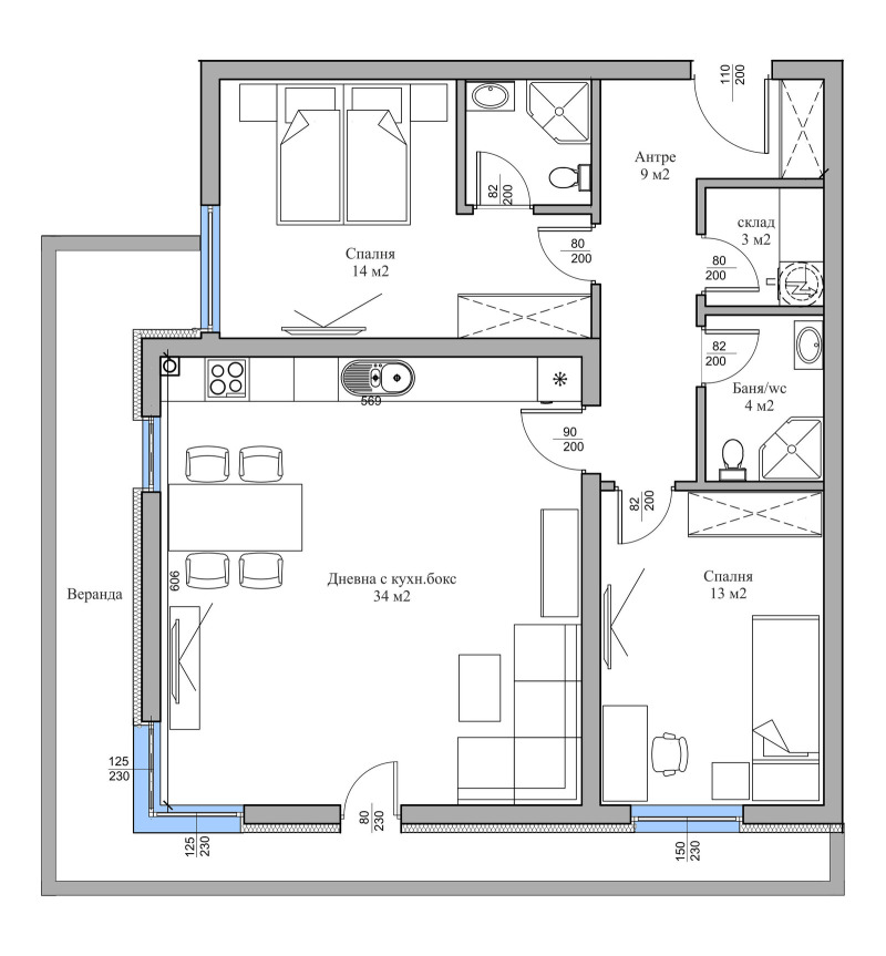 Продава 3-СТАЕН, гр. Пловдив, Христо Смирненски, снимка 2 - Aпартаменти - 47981701