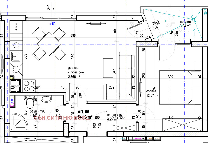 Na prodej  1 ložnice Sofia , Nadežda 2 , 67 m2 | 64948431 - obraz [3]