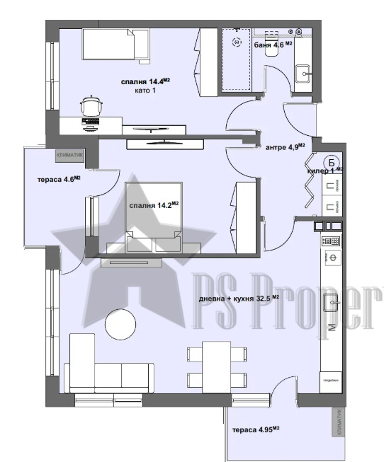 Продава 3-СТАЕН, гр. Стара Загора, Казански, снимка 3 - Апартаменти - 55024911