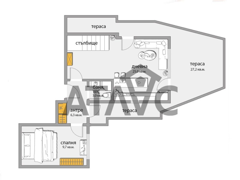 Продава  Мезонет град Пловдив , Кючук Париж , 105 кв.м | 31522303 - изображение [2]