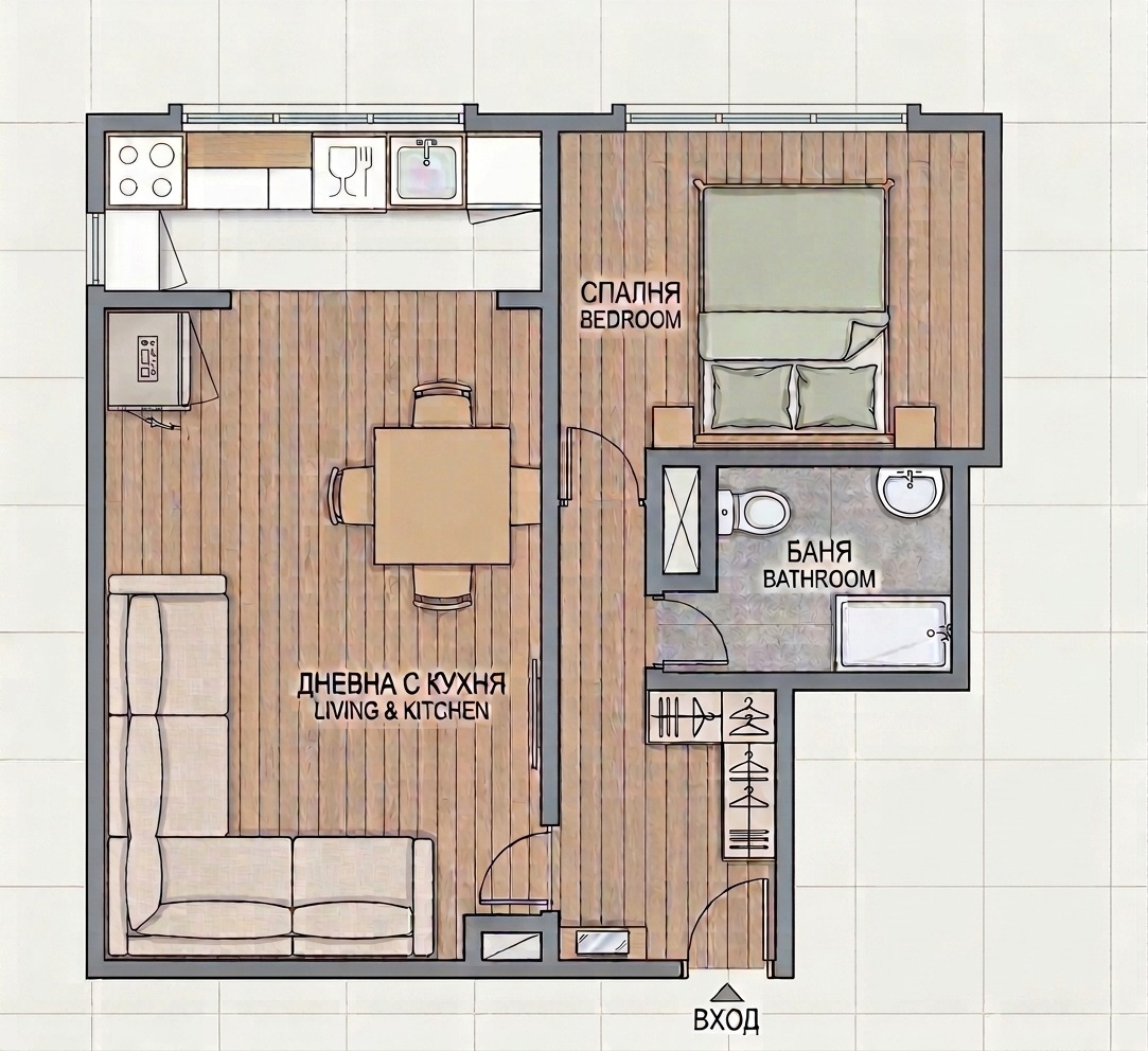 Продава 1-СТАЕН, гр. София, Овча купел 2, снимка 2 - Апартаменти - 56001861