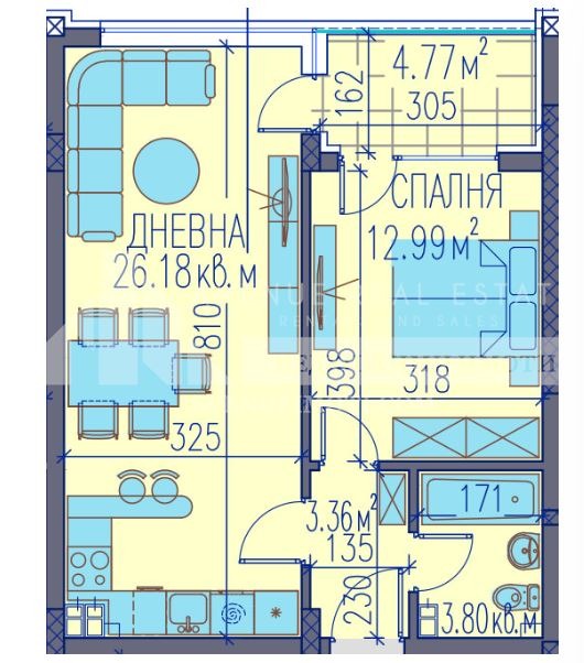 In vendita  1 camera da letto Plovdiv , Trakiia , 71 mq | 69290644 - Immagine [2]