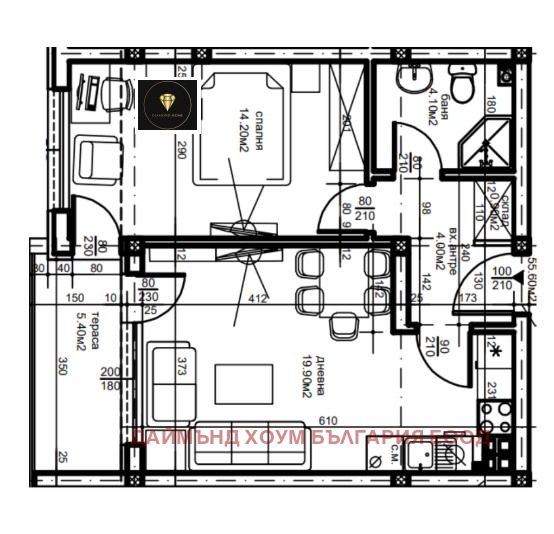 Продава 2-СТАЕН, гр. Пловдив, Южен, снимка 2 - Aпартаменти - 49582028