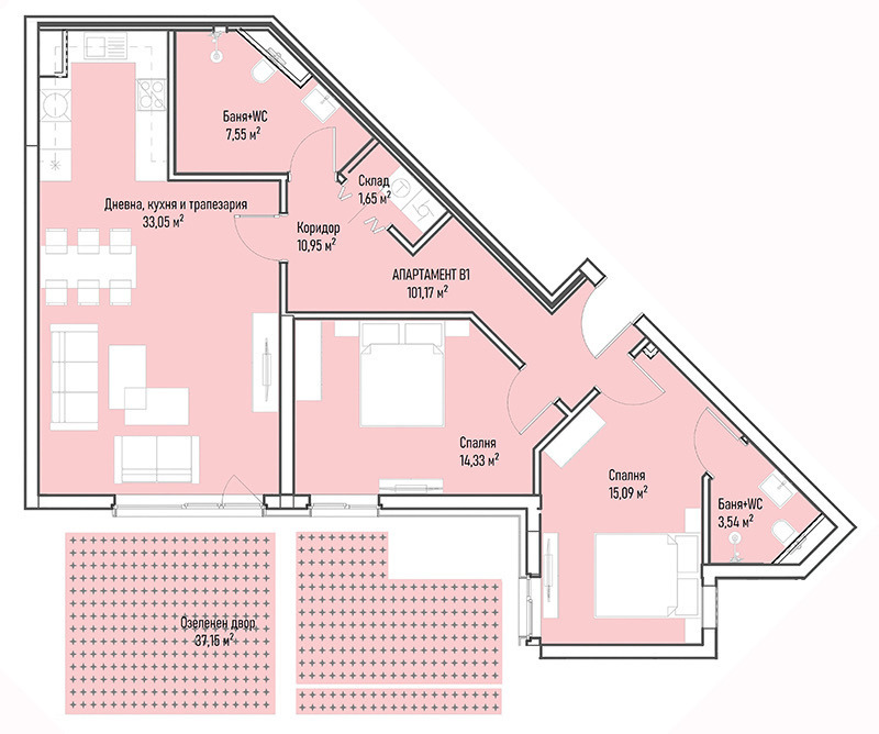 Продава  3-стаен, град София, Младост 4 •  254 431 EUR • ID 46375916 — holmes.bg - [1] 