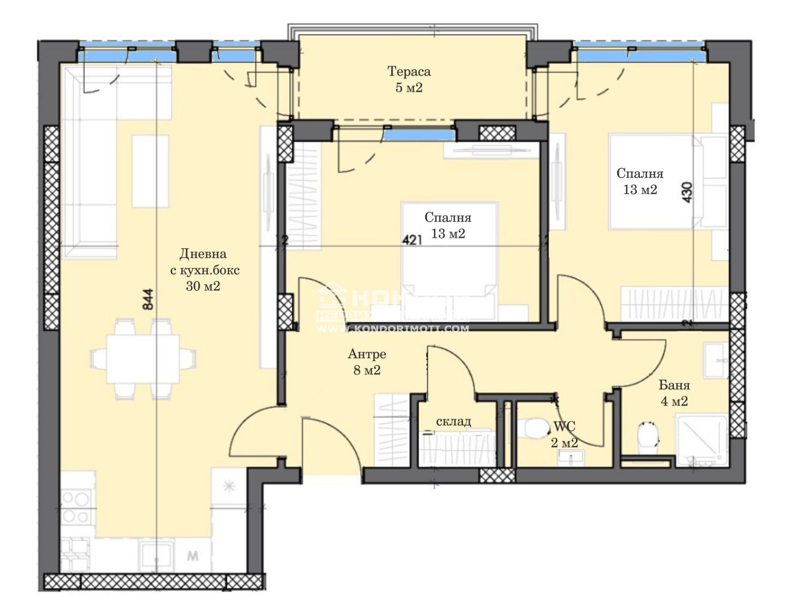 Продава 3-СТАЕН, гр. Пловдив, Тракия
