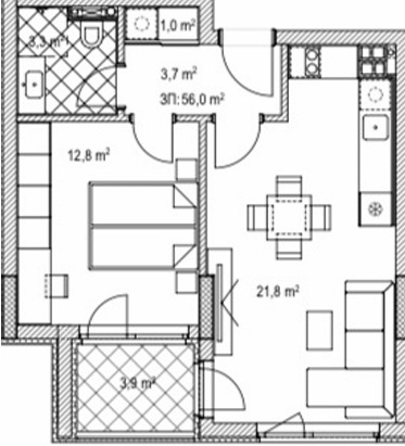 For Sale  1 bedroom Sofia , Ovcha kupel , 66 sq.m | 58507065