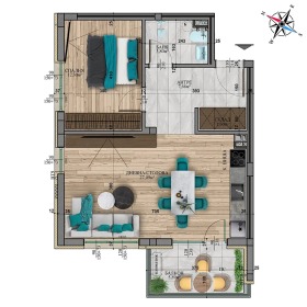 1 bedroom Slaviya, Sofia 5