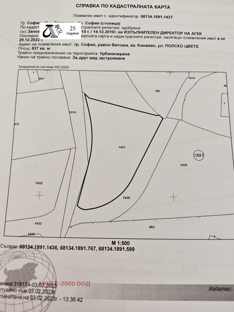 Til salgs  Plott Sofia , v.z.Kiliite , 1193 kvm | 49463668 - bilde [2]