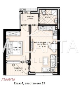 1 slaapkamer Vladislav Varnentsjik 1, Varna