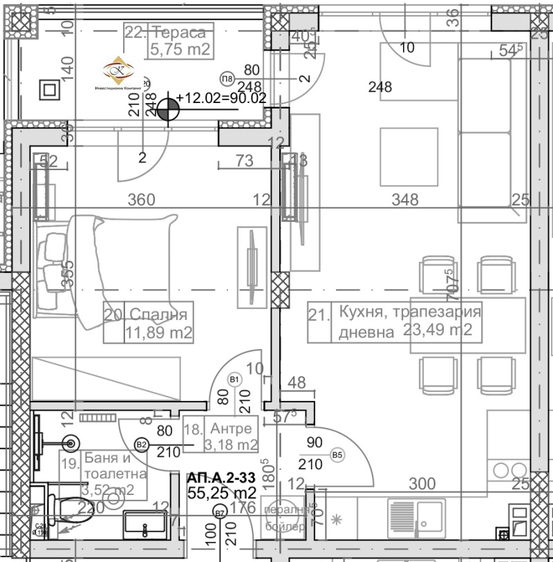Продава 2-СТАЕН в град Варна, к.к. Слънчев ден - 67 кв.м / 120 000 € » 234 699.60 лв., КРЕС ИНВЕСТ