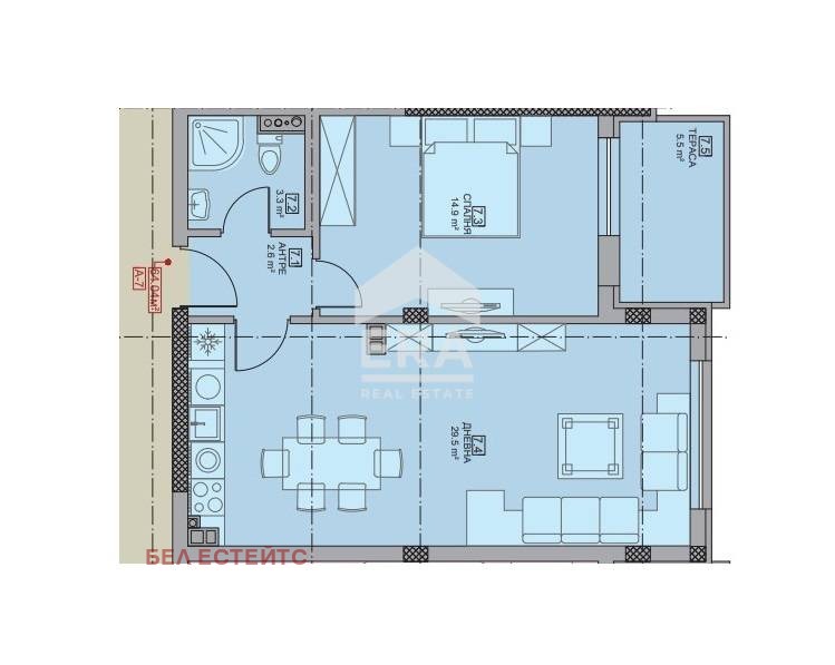 For Sale  1 bedroom Sofia , Malinova dolina , 74 sq.m | 49135639 - image [2]