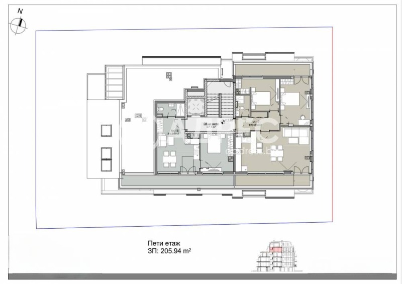 En venta  1 dormitorio Sofia , Levski , 74 metros cuadrados | 13745319 - imagen [10]
