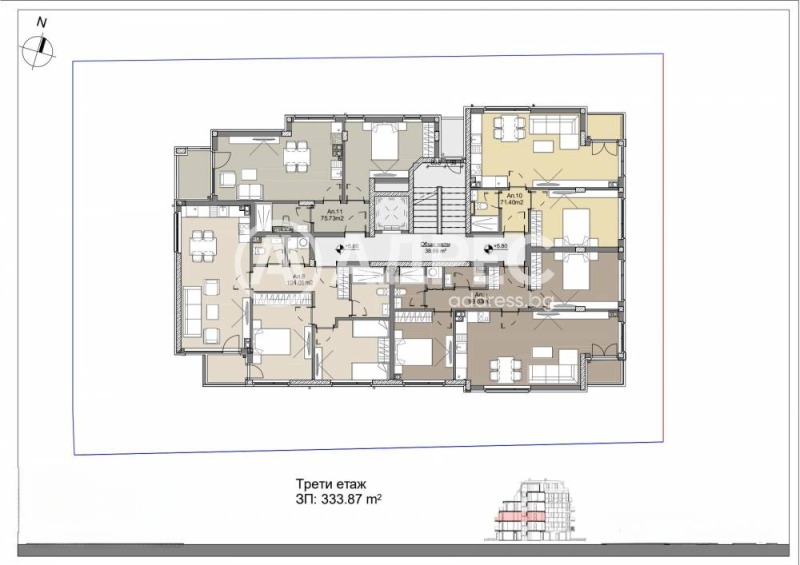 En venta  1 dormitorio Sofia , Levski , 74 metros cuadrados | 13745319 - imagen [8]