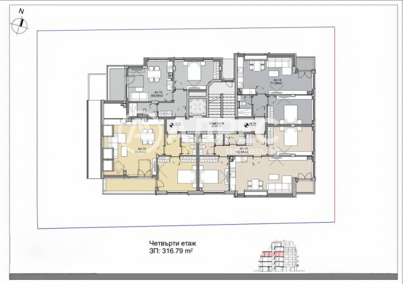 En venta  1 dormitorio Sofia , Levski , 74 metros cuadrados | 13745319 - imagen [9]