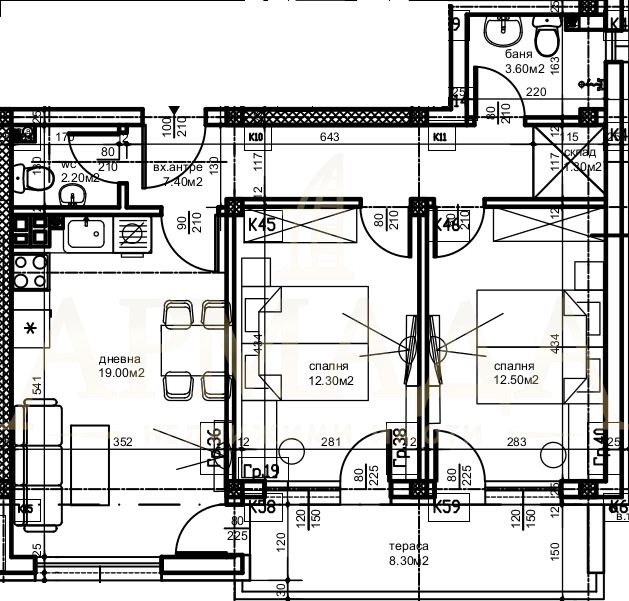 Продава 3-СТАЕН, гр. Пловдив, Остромила, снимка 2 - Aпартаменти - 46902116