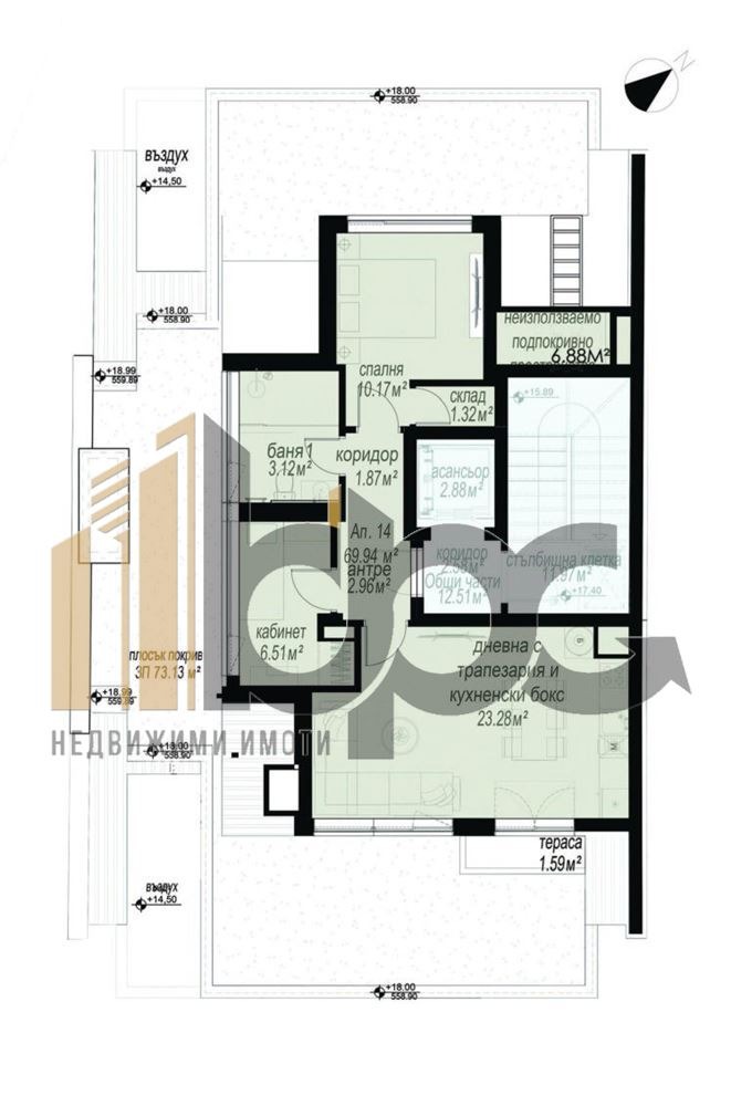 Продаја  2 спаваће собе Софија , Центар , 165 м2 | 47604884 - слика [3]