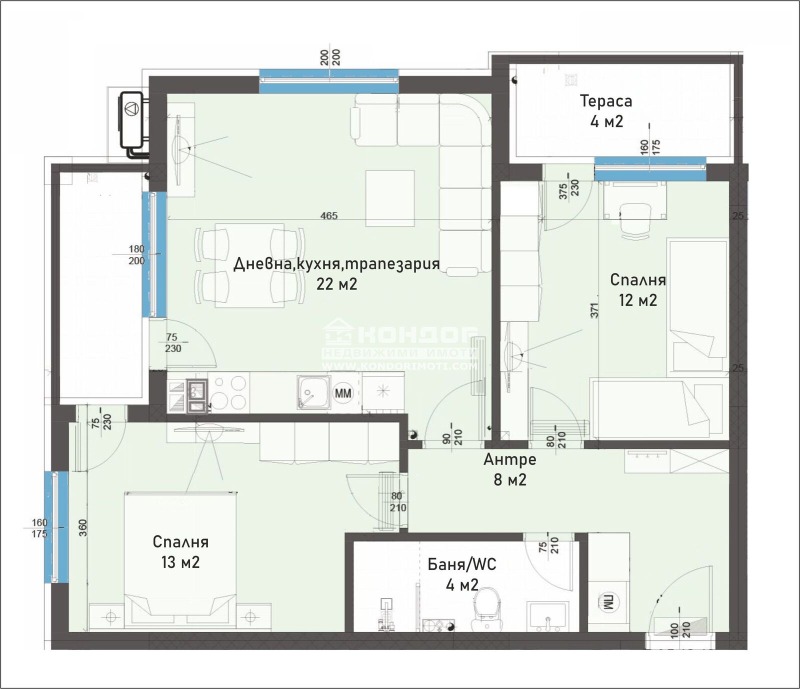 Myytävänä  2 makuuhuonetta Plovdiv , Karšijaka , 92 neliömetriä | 67398761 - kuva [4]