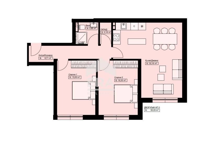 Продава 3-СТАЕН, гр. София, Обеля, снимка 3 - Апартаменти - 54259929