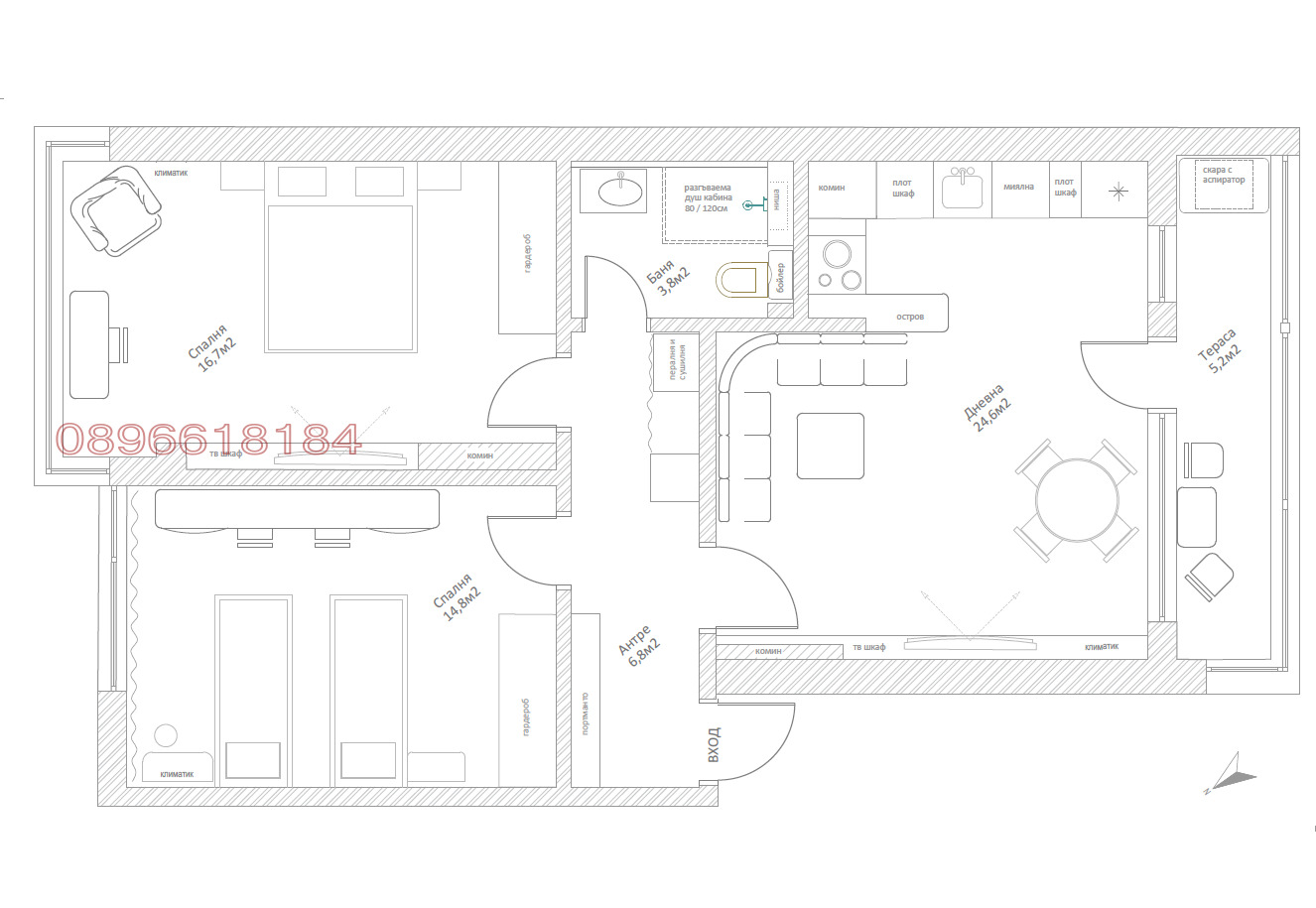 Продава 3-СТАЕН, гр. Бургас, Център