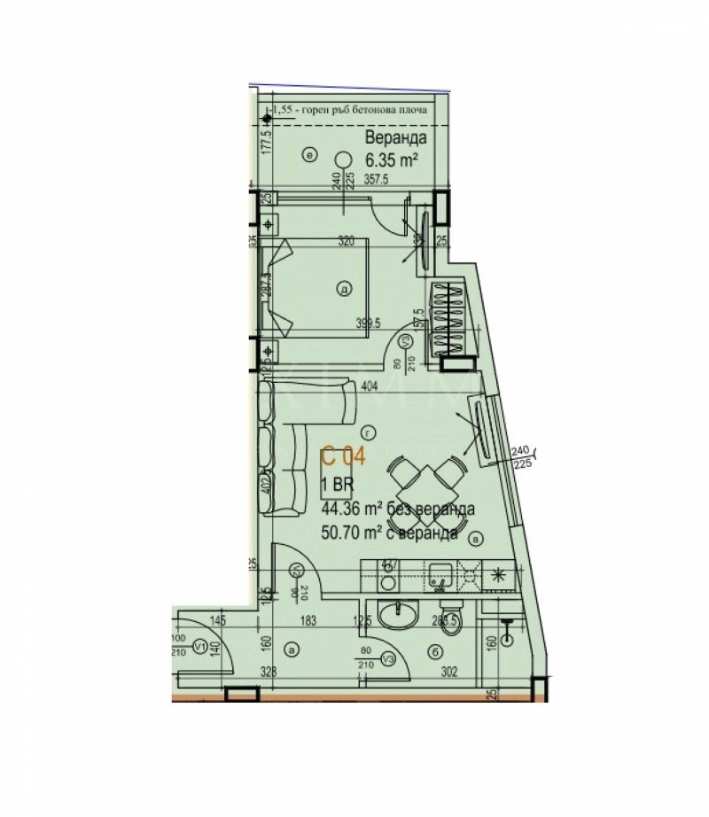 Продава  2-стаен град София , Манастирски ливади , 56 кв.м | 64535582 - изображение [14]