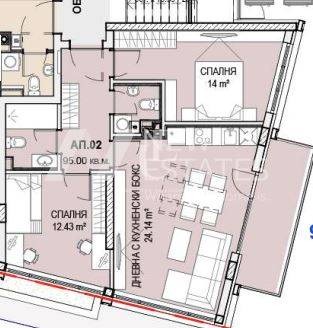 À vendre  2 chambres Sofia , Krastova vada , 95 m² | 26184481