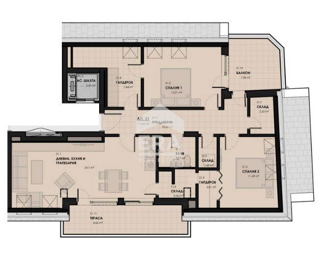 En venta  2 dormitorios Sofia , Lagera , 129 metros cuadrados | 53254337 - imagen [4]