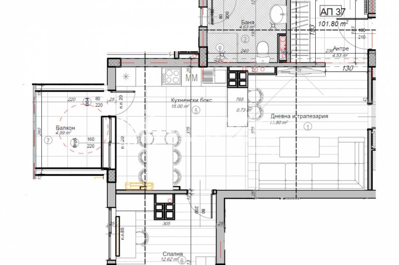 Продава 3-СТАЕН, гр. София, Слатина, снимка 2 - Апартаменти - 52837943