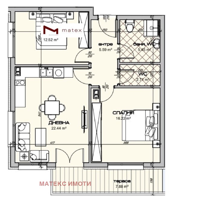 Na prodej  2 ložnice Varna , Vladislav Varnenčik 1 , 103 m2 | 10901249 - obraz [2]