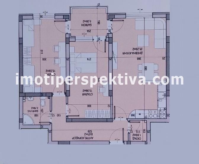 Продается  2 спальни Пловдив , Кючук Париж , 100 кв.м | 42928977 - изображение [11]