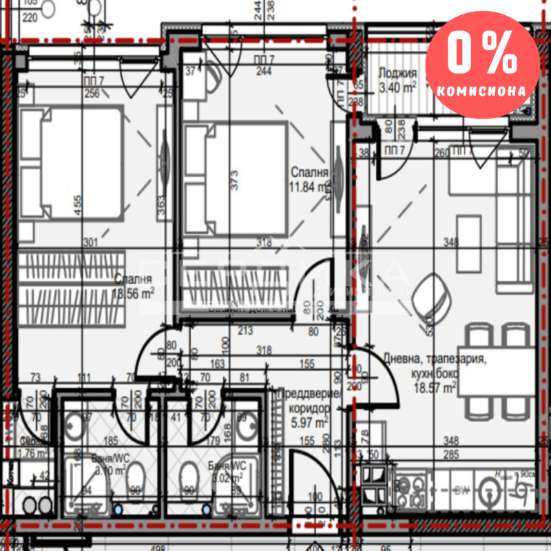 In vendita  2 camere da letto Sofia , Mladost 3 , 83 mq | 17506936 - Immagine [4]