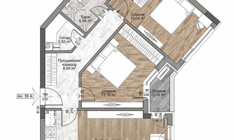 Zu verkaufen  2 Schlafzimmer Sofia , Mladost 4 , 102 qm | 98587268 - Bild [2]