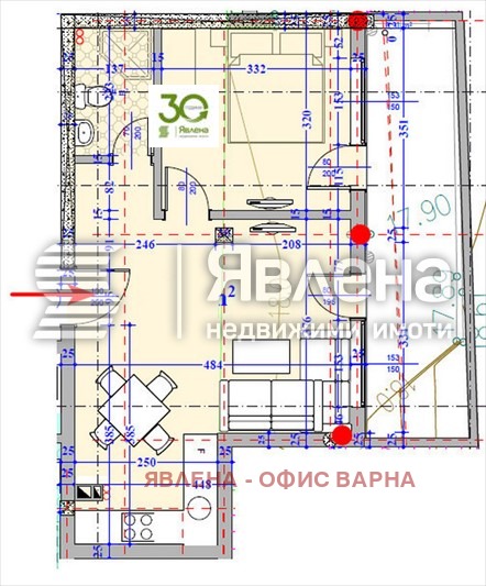 Продава 2-СТАЕН, с. Кранево, област Добрич, снимка 7 - Апартаменти - 55505895
